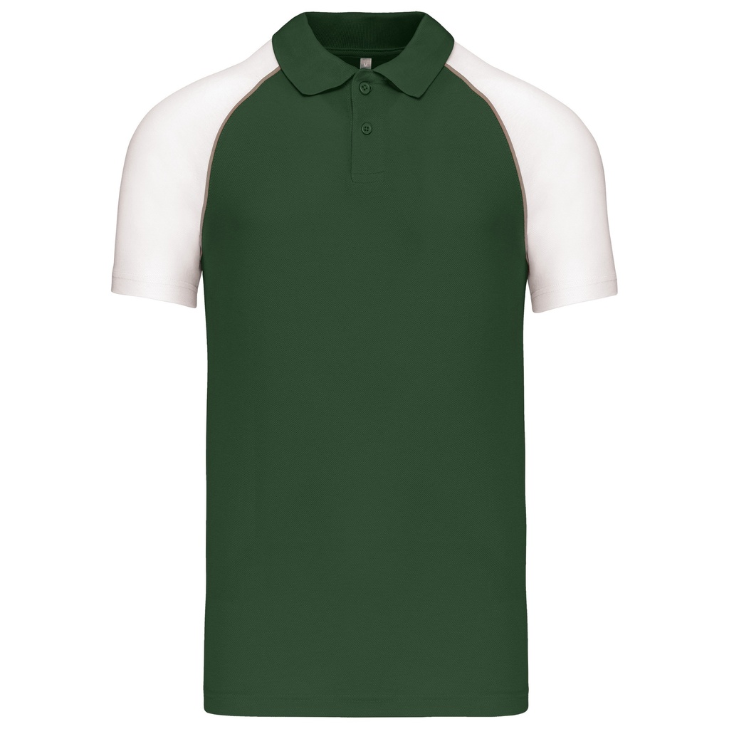 Polo bi-color manches courtes