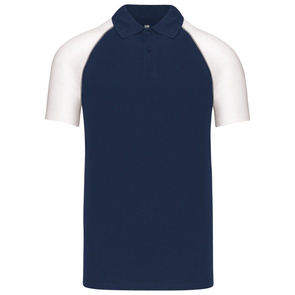 Polo bi-color manches courtes