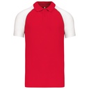 Polo bi-color manches courtes