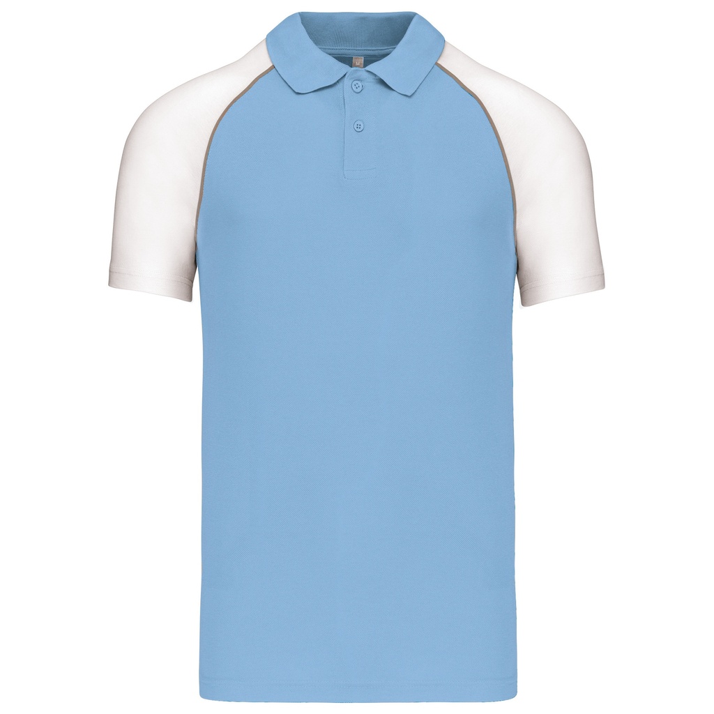 Polo bi-color manches courtes